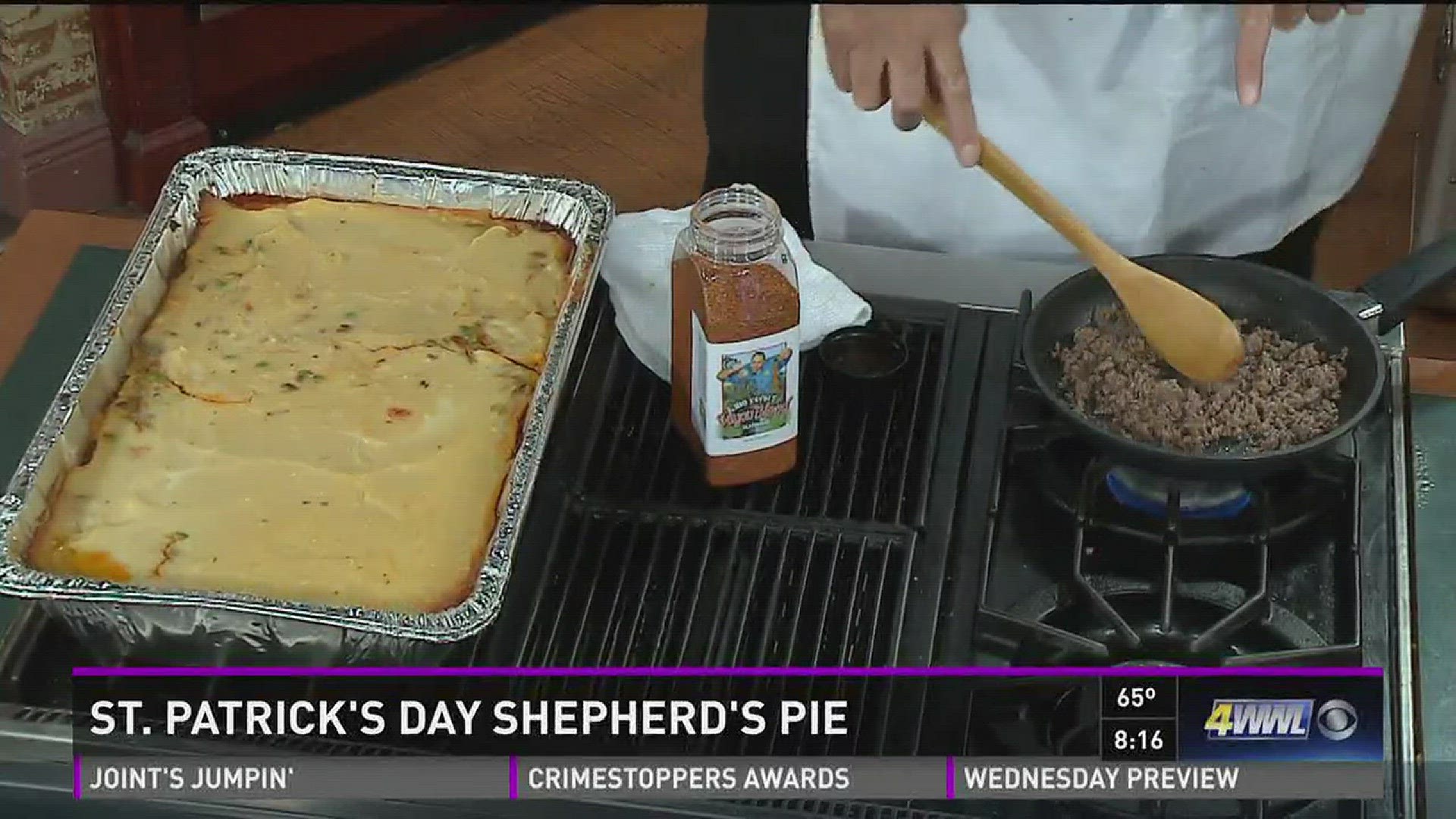 WWL's Chef Kevin Belton makes a classic Irish dish for St. Patrick's Day, Shepherd's Pie.