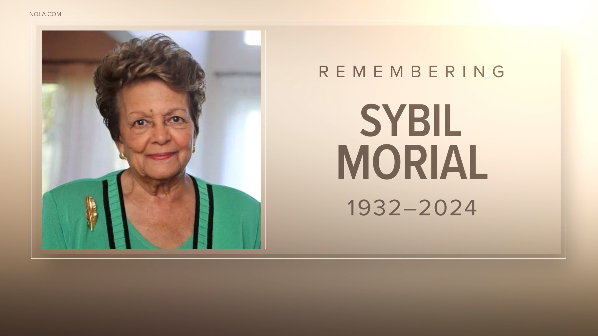 Tributes are pouring in for former First Lady of New Orleans, Sybil Haydel Morial, who passed away Wednesday, Sept. 4, 2024.