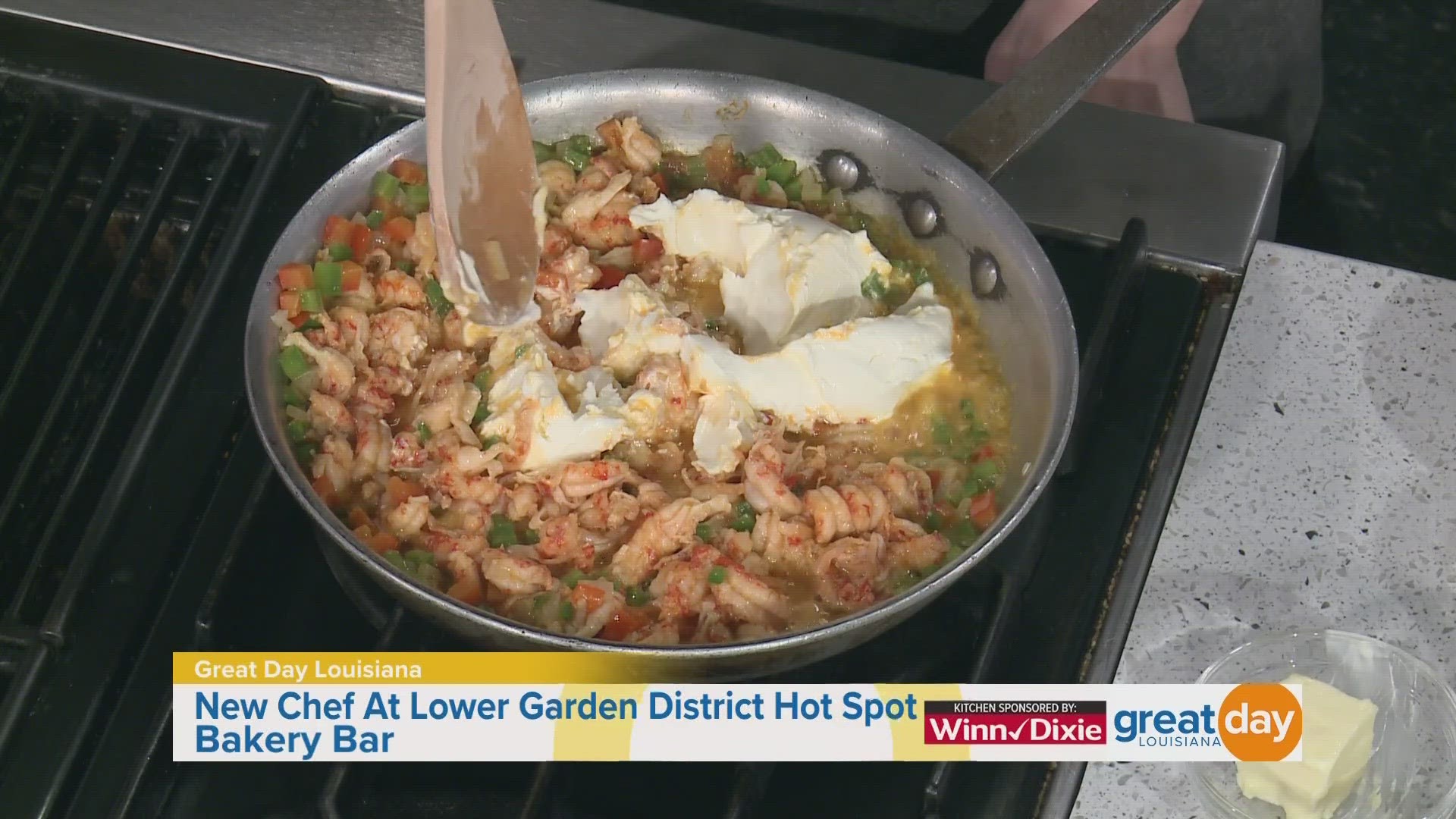 Chef Lydia Solano gives us a taste of some of the delicious food on the menu at Bakery Bar.