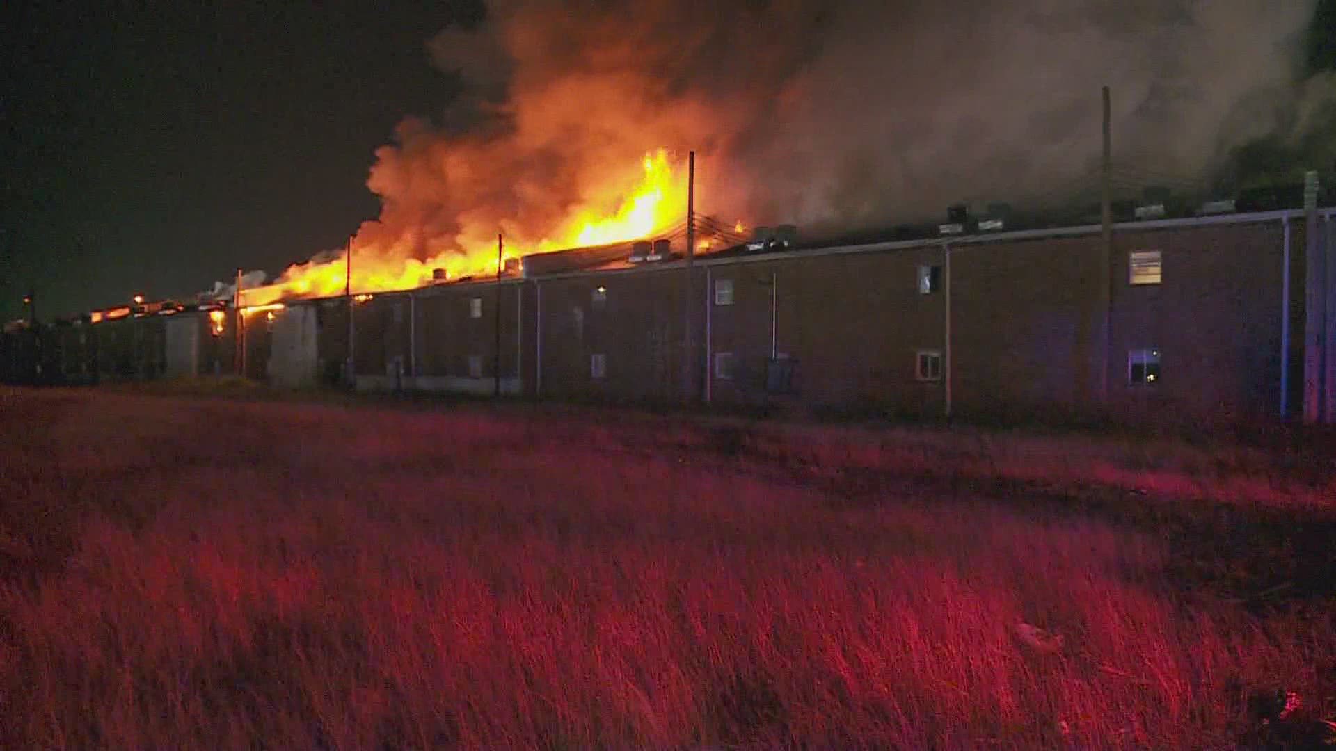 “It looked like a giant fireball. That’s how it looked,” said Ryan Davenport, a resident of the apartment building.