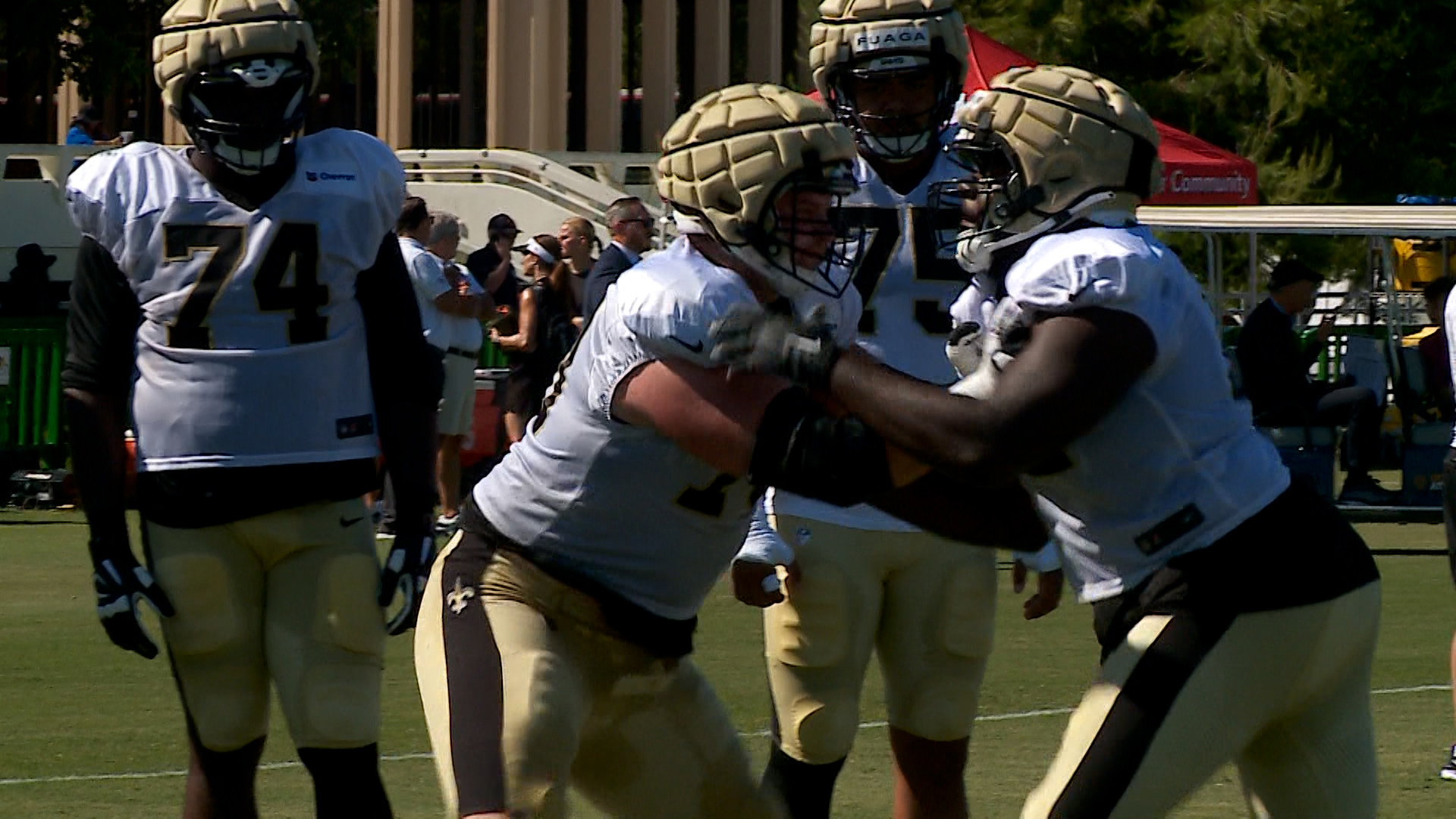 New Orleans continues into its second week of training camp at UC-Irvine in California on Monday, July 29, 2024.