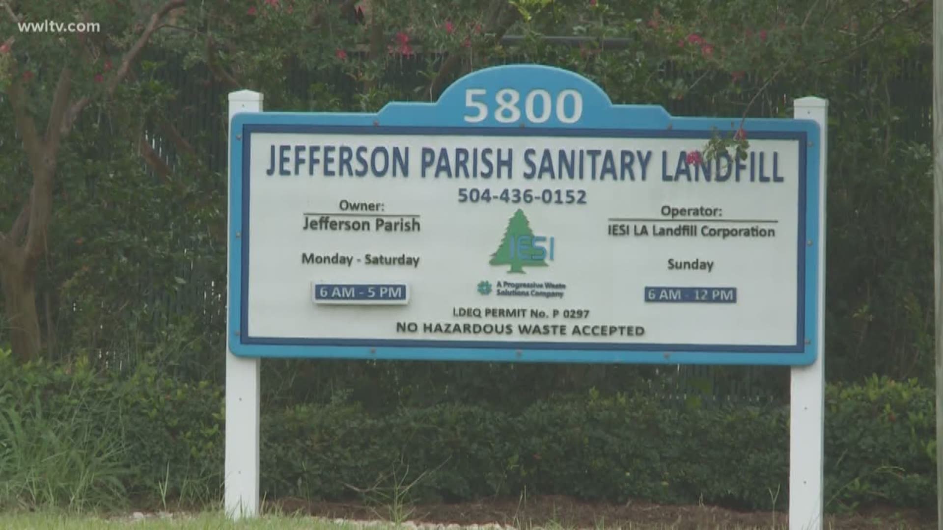 Residents call for Jefferson Parish landfill's closure