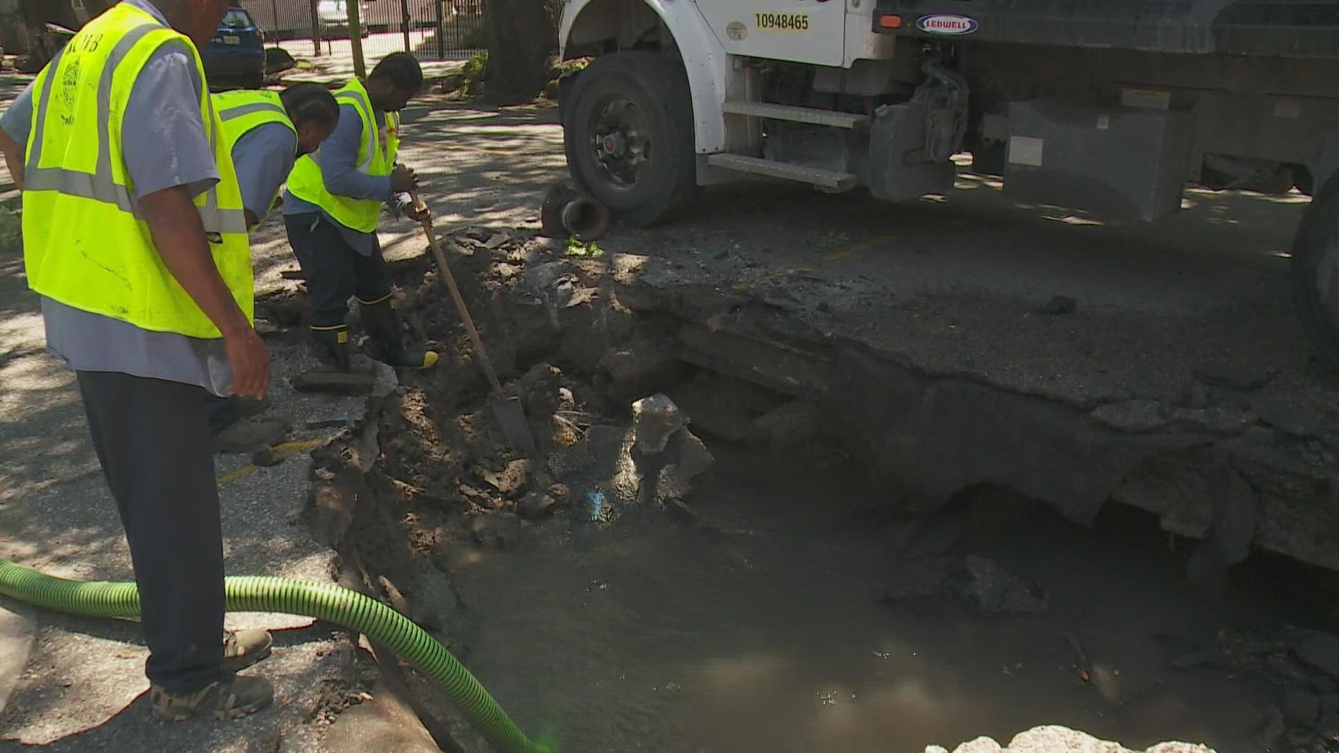 Since Katrina, the City has been working to try and fix roads and pipes thanks to $2 billion in funding from FEMA. Only about half of that money has been used.