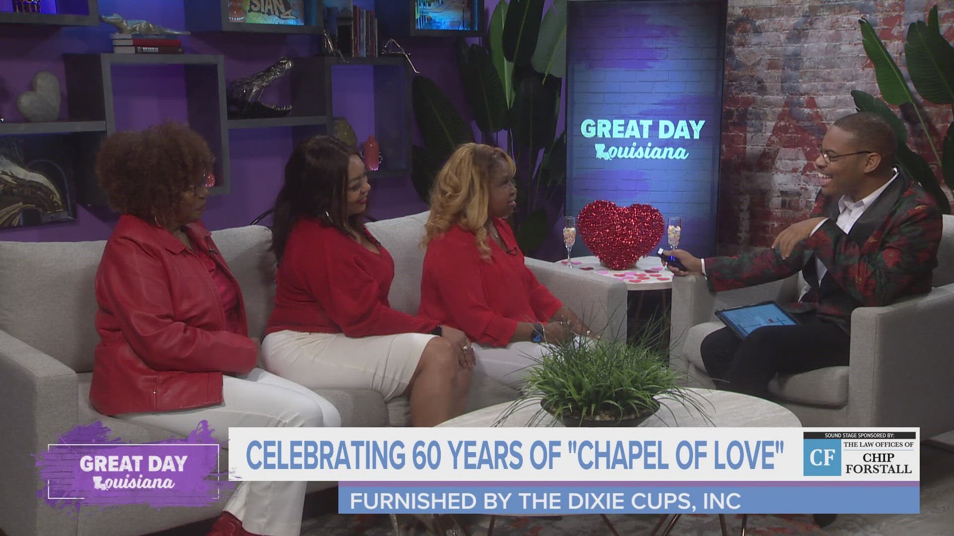 The Dixie Cups joined us for Valentine's Day to reflect on 60 years of their hit song, "Chapel of Love."