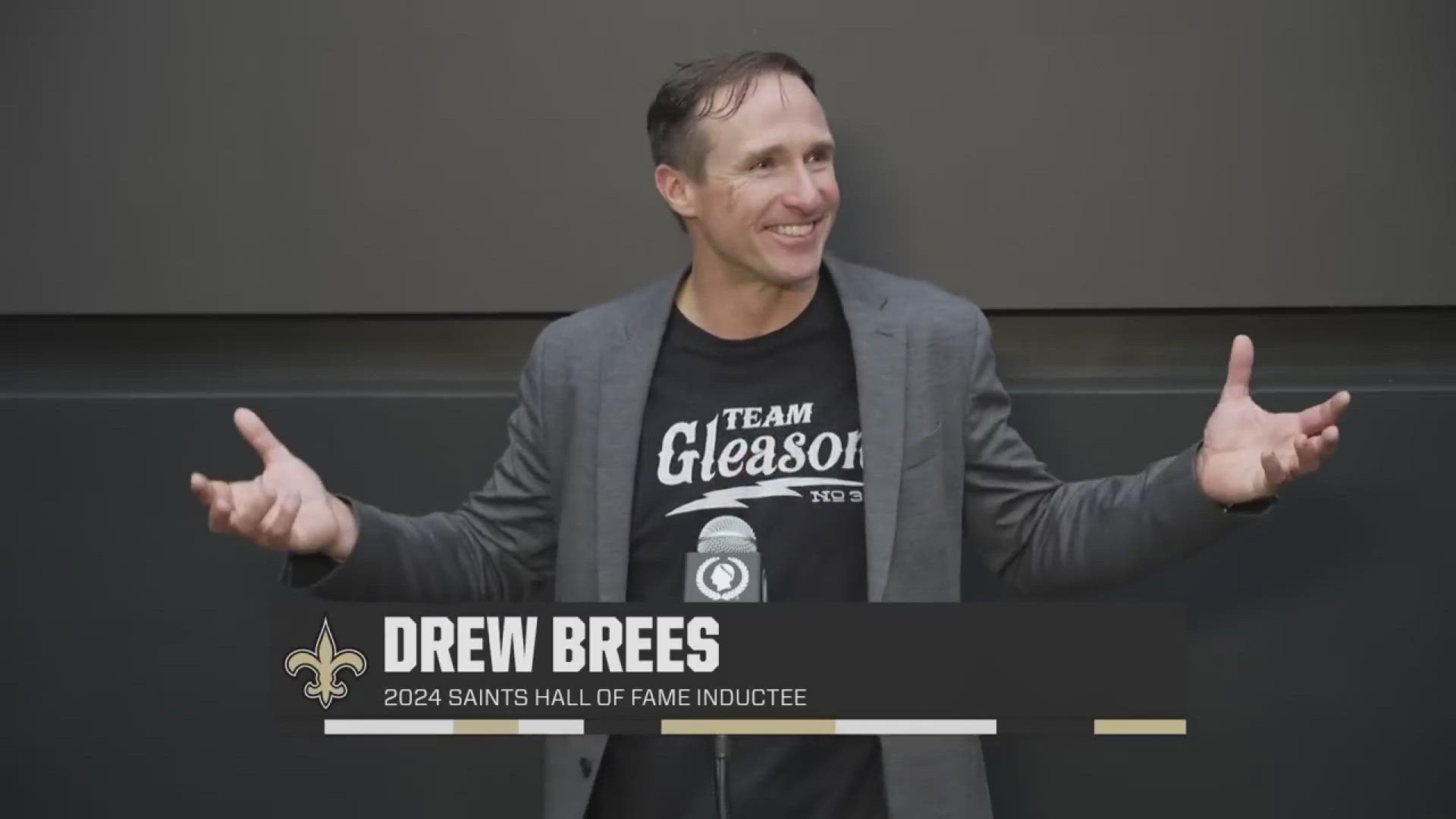 Newly announced Saints HOF inductee Drew Brees talked about his desire to meet a season-ticket holder seen on game film during his career in New Orleans.