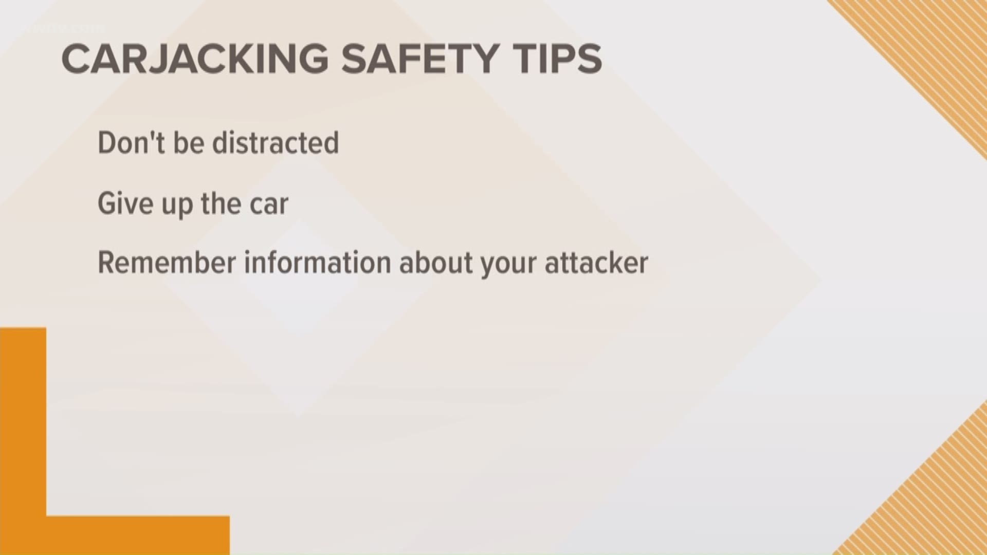 Tips to protect yourself from carjackers