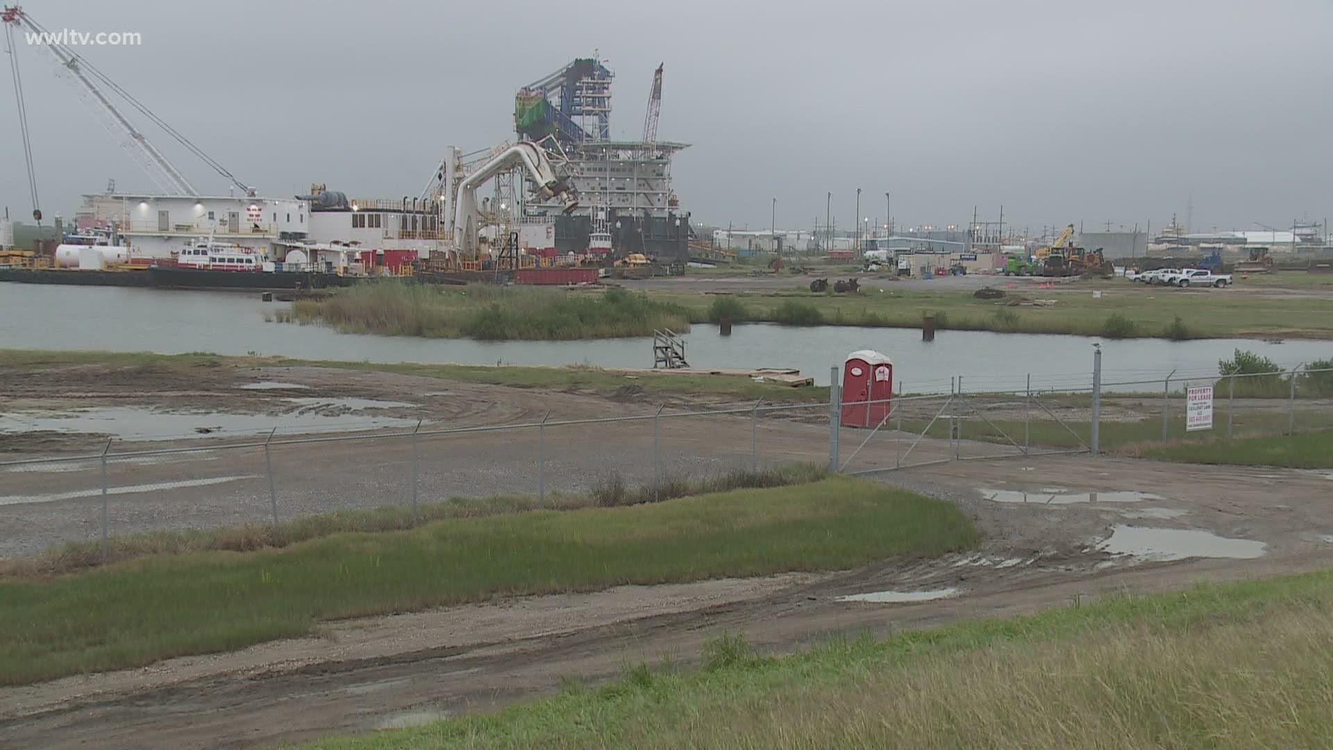 From industrial docks to homes on pilings, Port Fourchon, the economic driver of Lafourche Parish is shutting down again, for another storm.