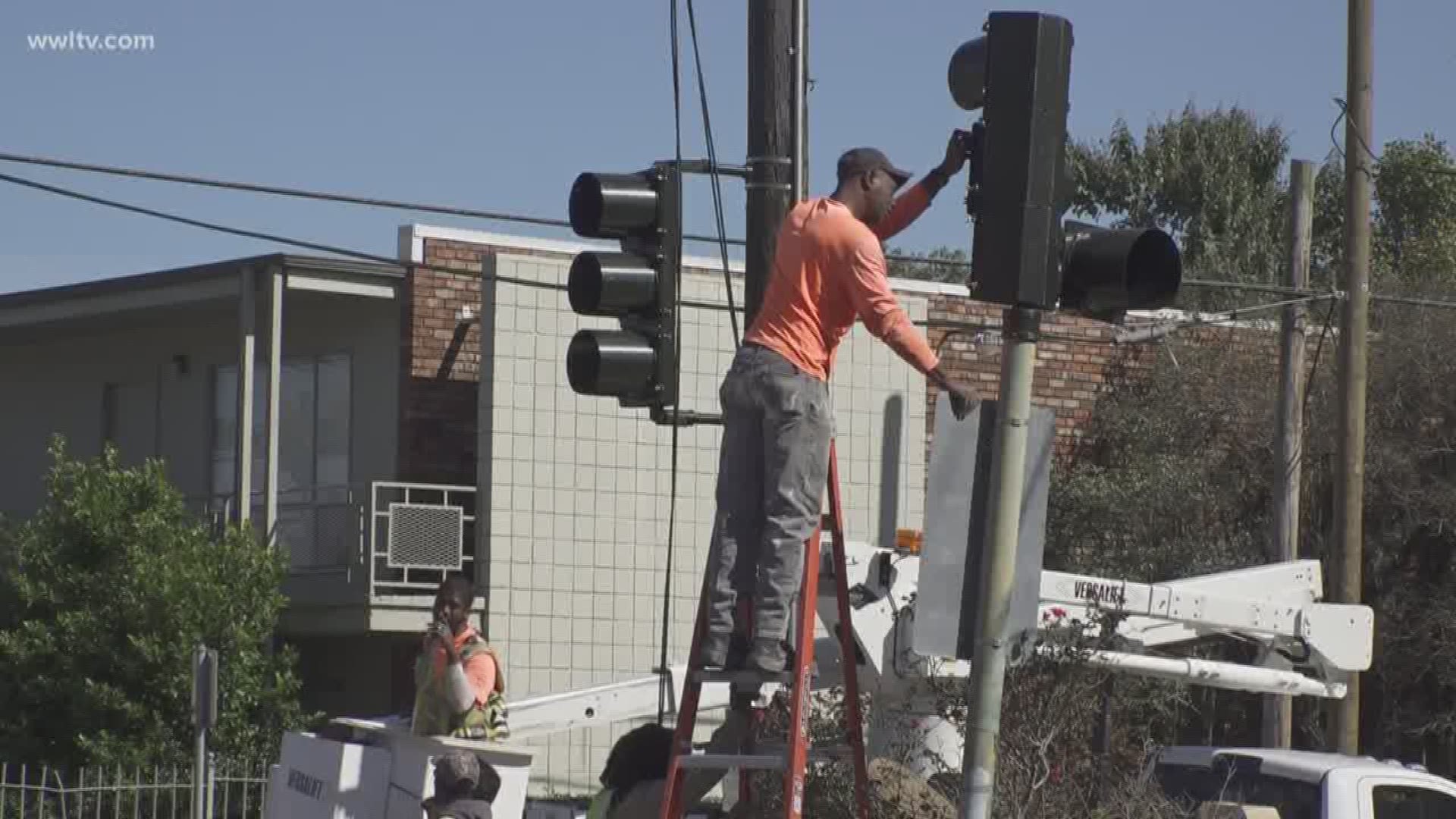 Drivers at several New Orleans intersections are seeing red.