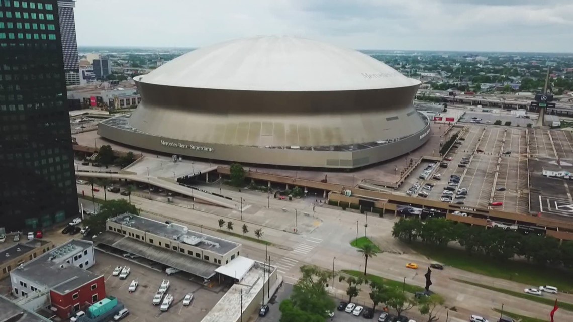 Virus pandemic slows renovations to Superdome in New Orleans