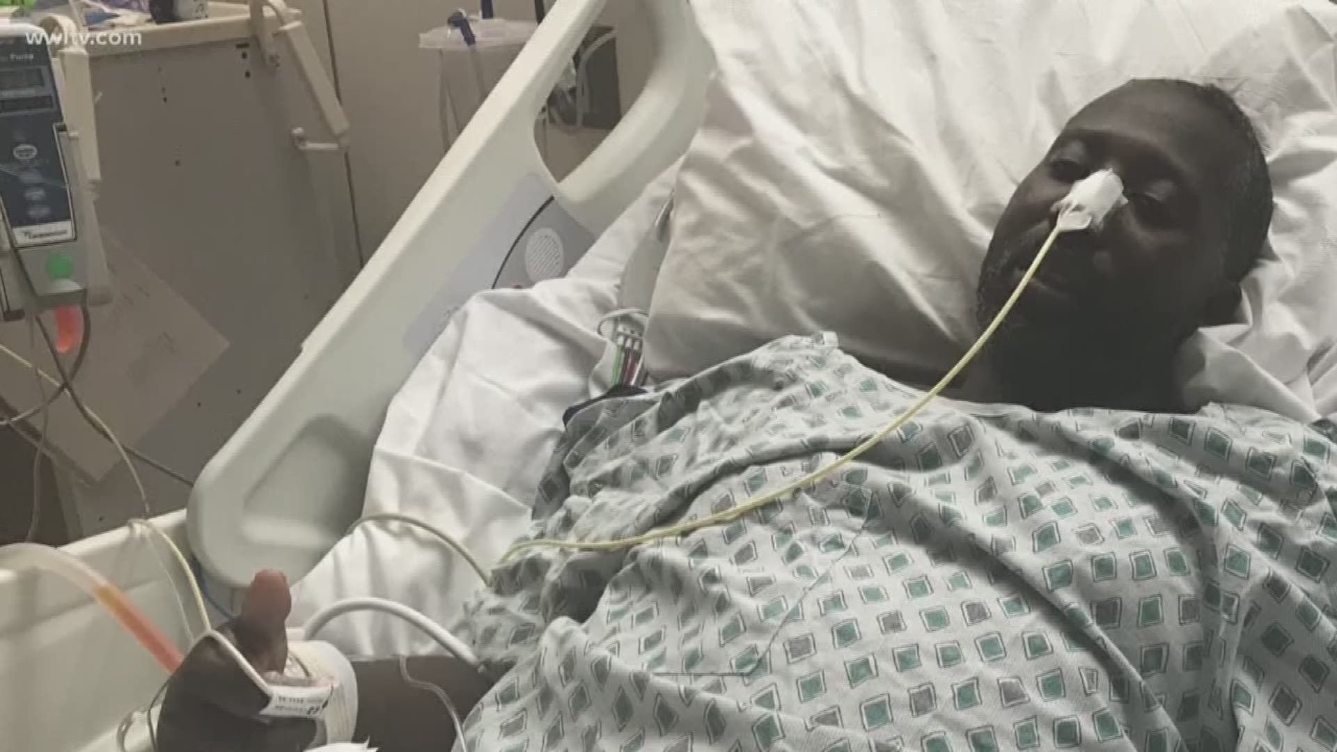 Ivan Toney was struck by a car and left on the side of the road last month. He's still in the hospital.