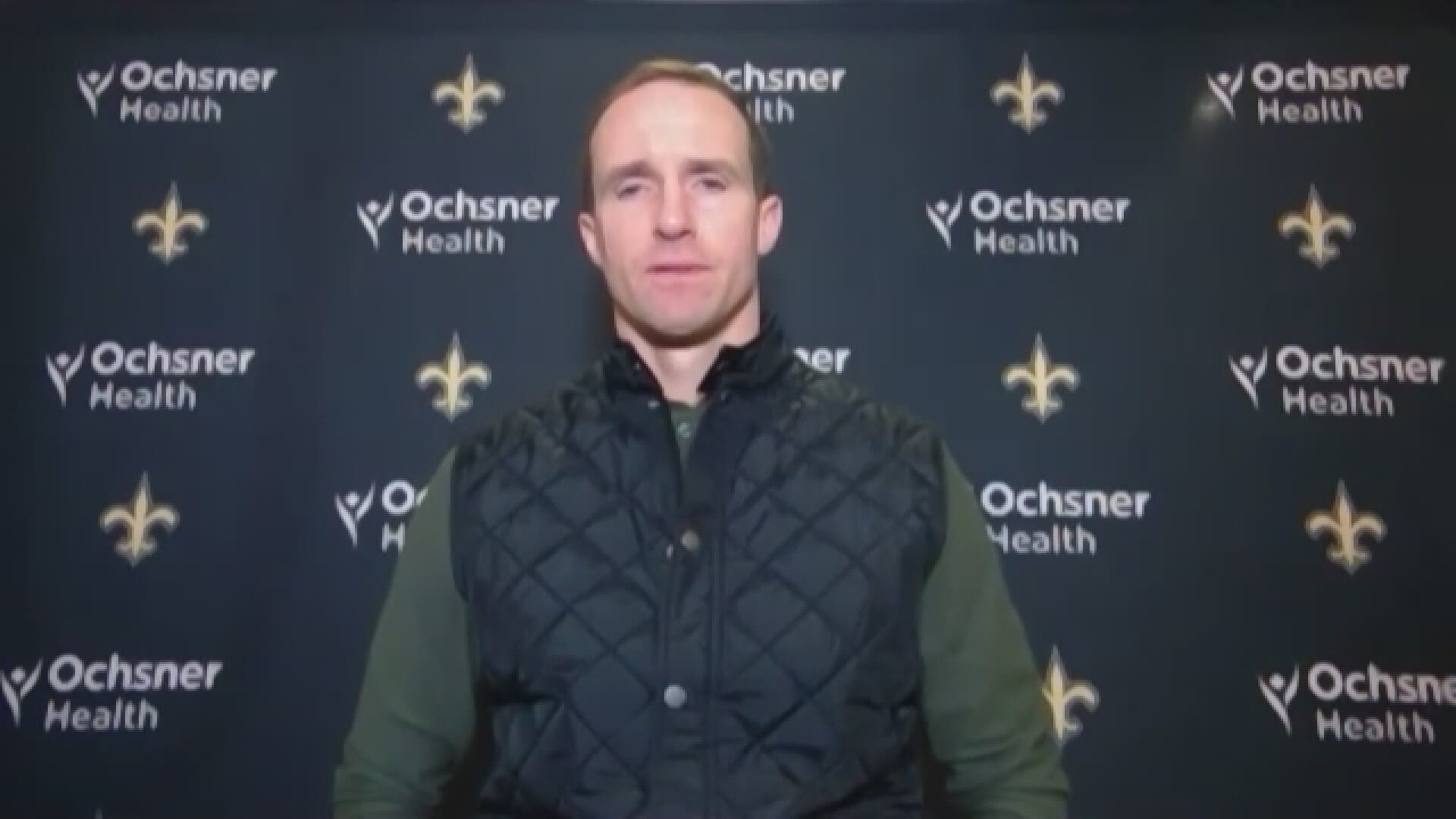 Drew Brees talks about his injuries in the previous game.
