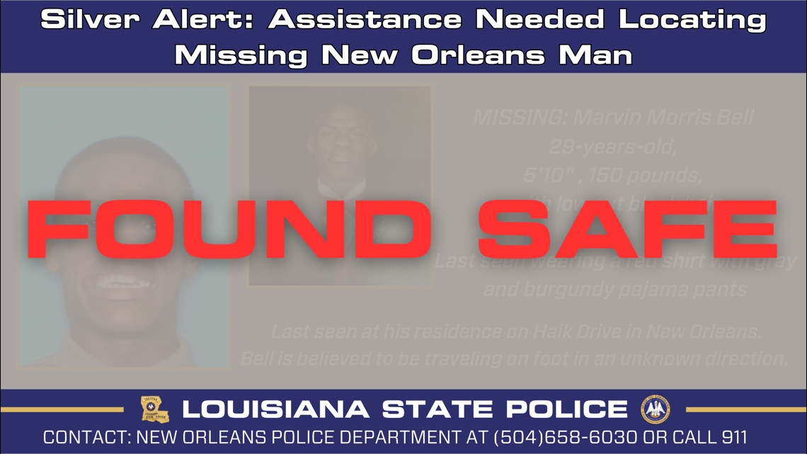 Silver Alert issued for missing New Orleans non-verbal Man | wwltv.com