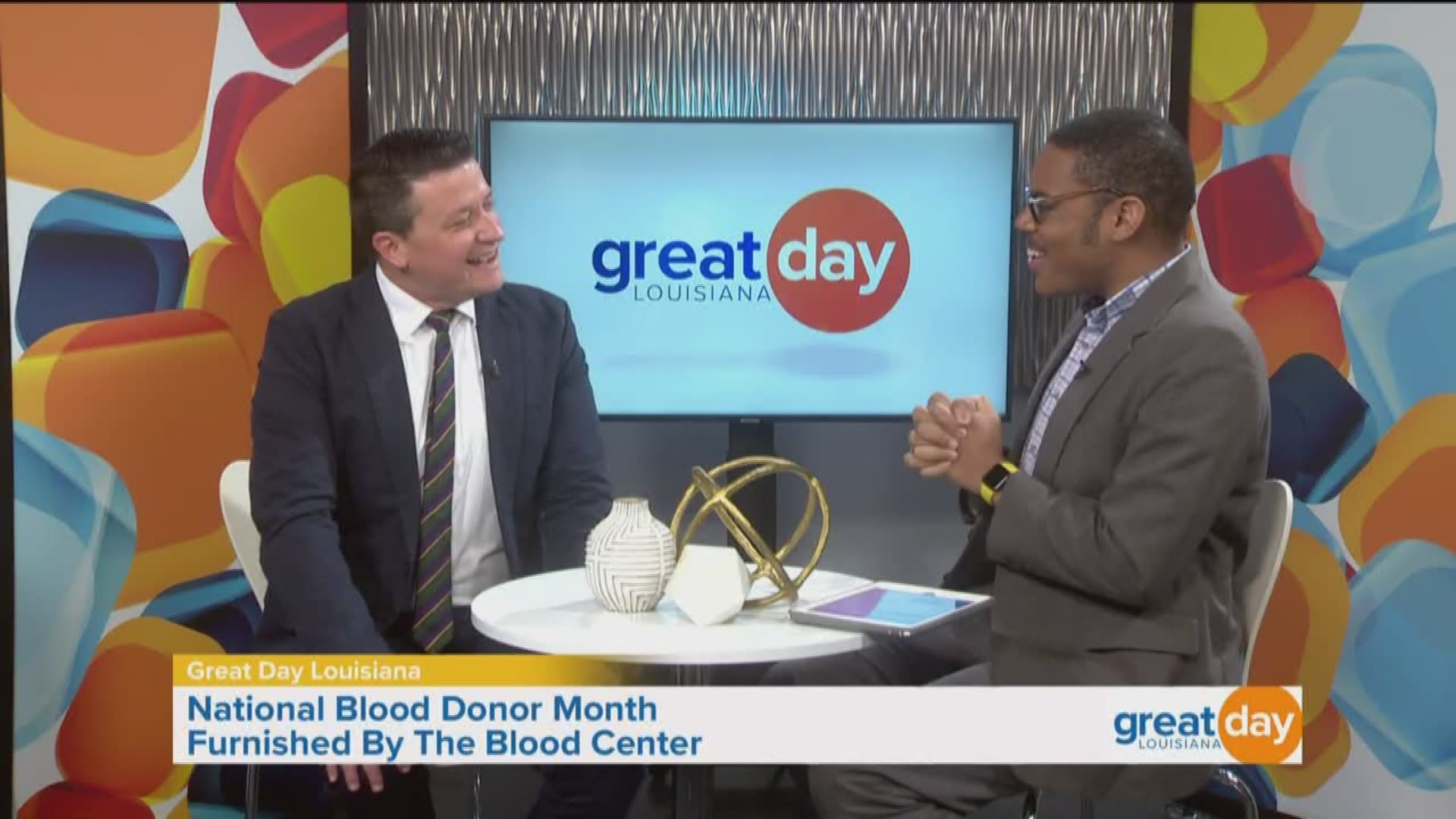 Paul Adams with The Blood Center discussed the need for blood donations and cleared up some myths.