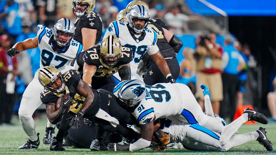 Panthers: Shaq Thompson carted off field during Saints game with scary  injury