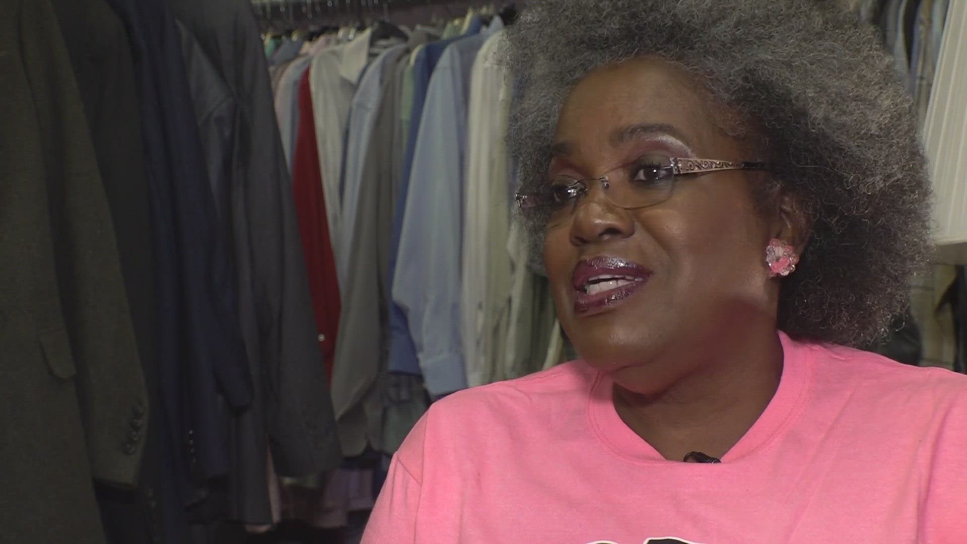 Maryam Henderson-Uloho owns SisterHearts Thrift Store. She said she spent about four days with the 'Fab 5.'
