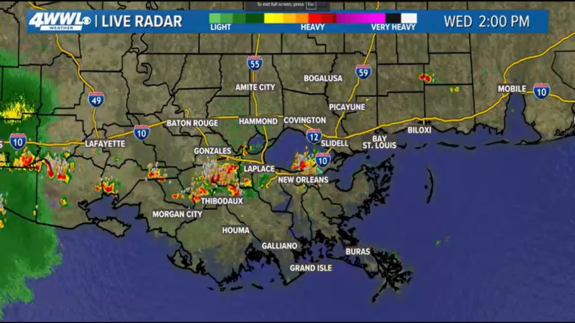 Flash flood warning issued for New Orleans area by NWS | wwltv.com