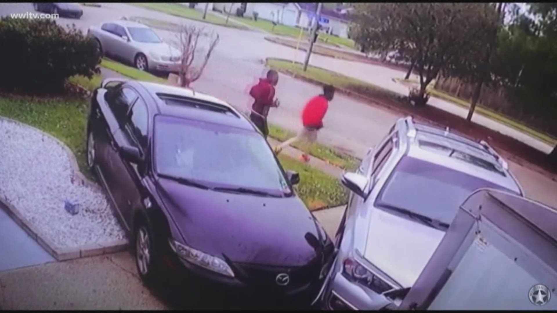 New Orleans Police believe those in the car may possibly be in their early teens.