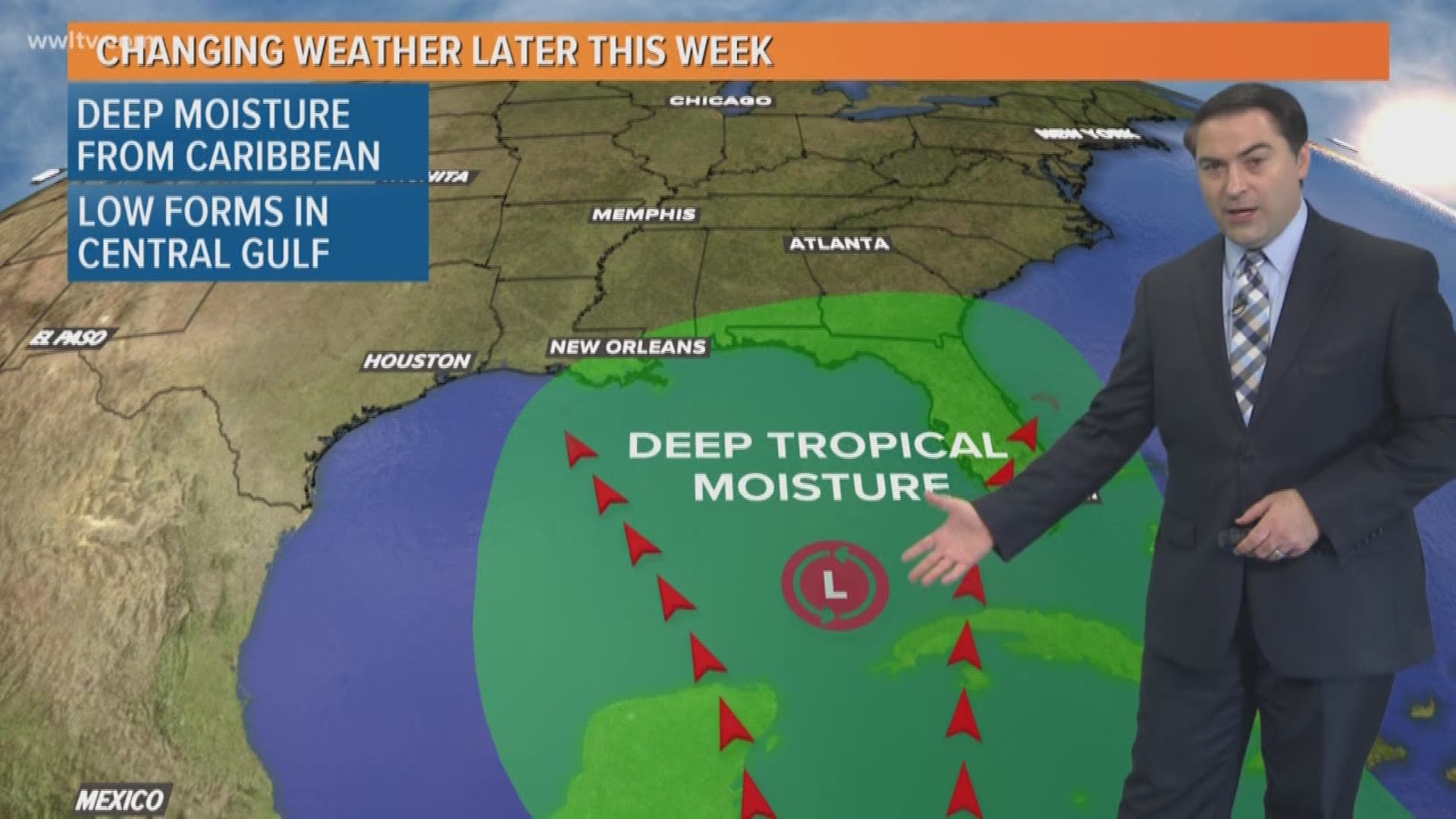 Memorial Day weekend could be very rainy or very dry, depending on the path of a tropical disturbance in the Gulf of Mexico. 