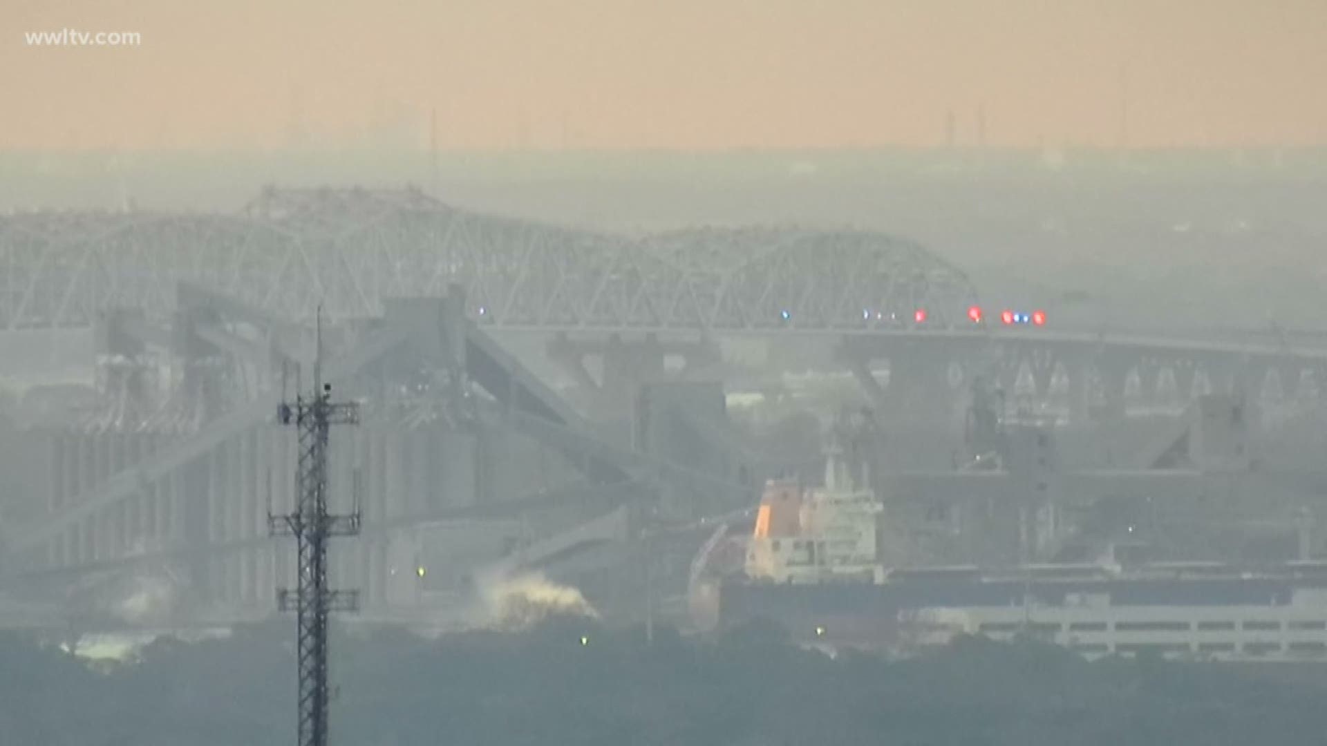 Officials said the bridge was closed in both directions due to 'an incident'