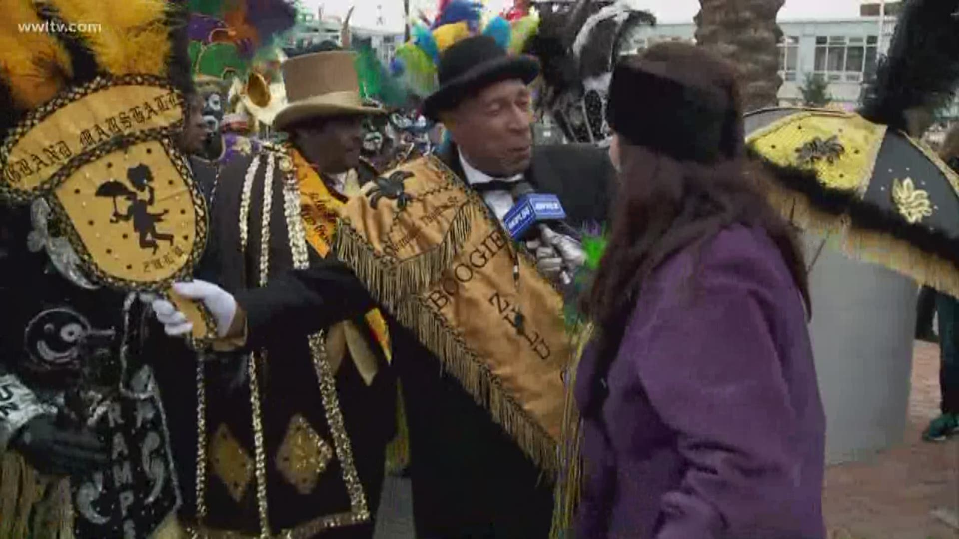 "We gonna have a happy Mardi Gras!" one Zulu member said as he got off the ship.