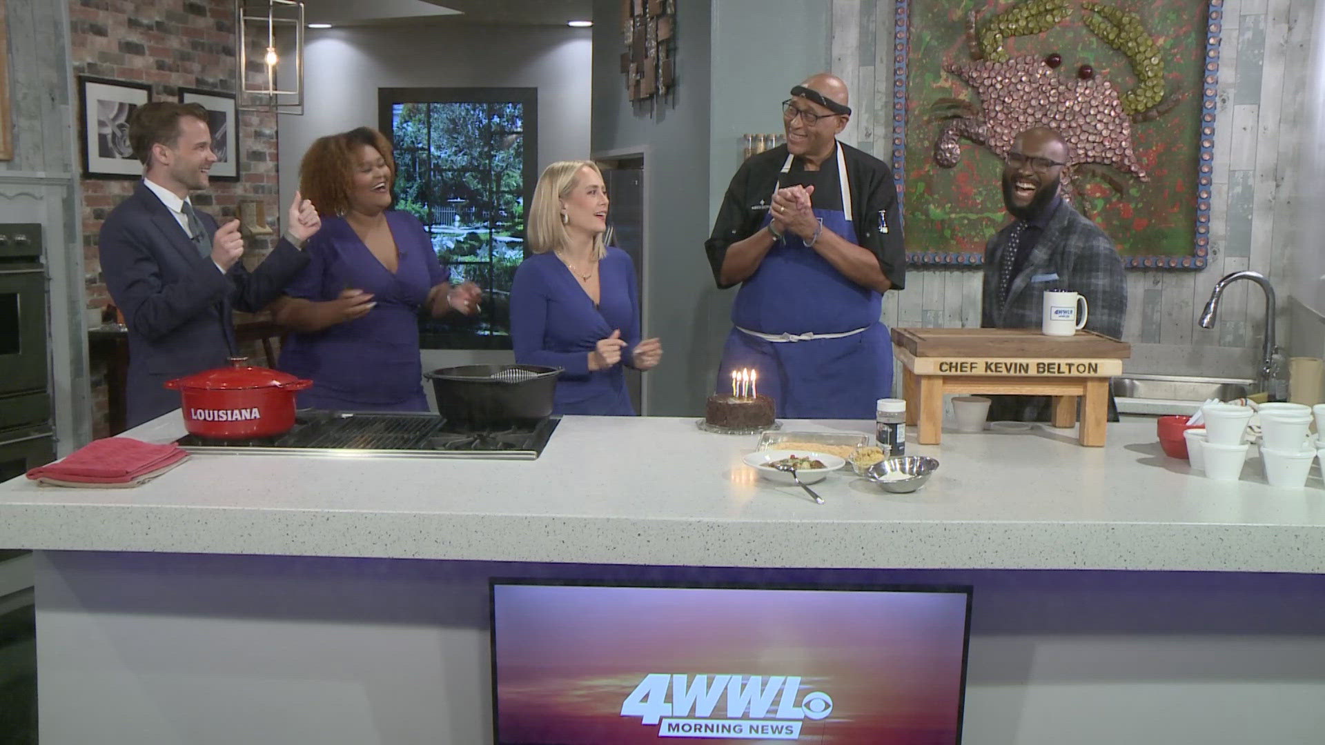 The WWL Louisiana Morning News crew wish Chef Kevin Belton a Happy Birthday.