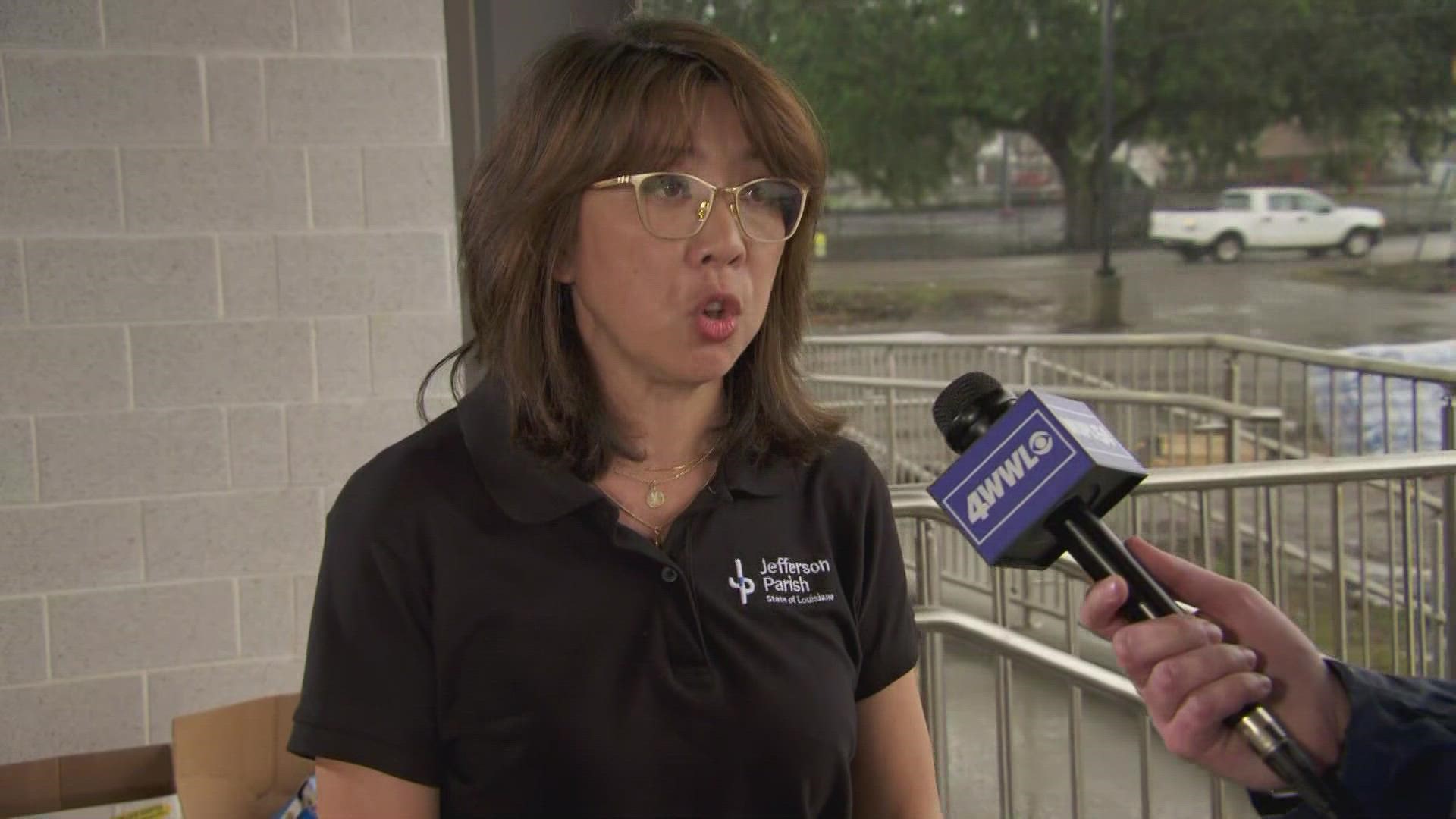 One month after Hurricane Ida, Jefferson Parish President Cynthia Lee Sheng says her parish needs trailers for its hardest hit residents.