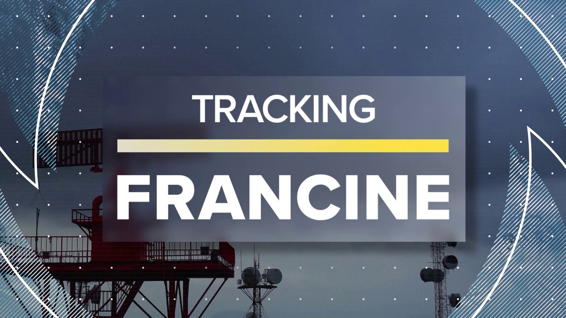 Development of Tropical Storm Francine hindered. The chances of it becoming a category 2 hurricane less than previously forecasted.