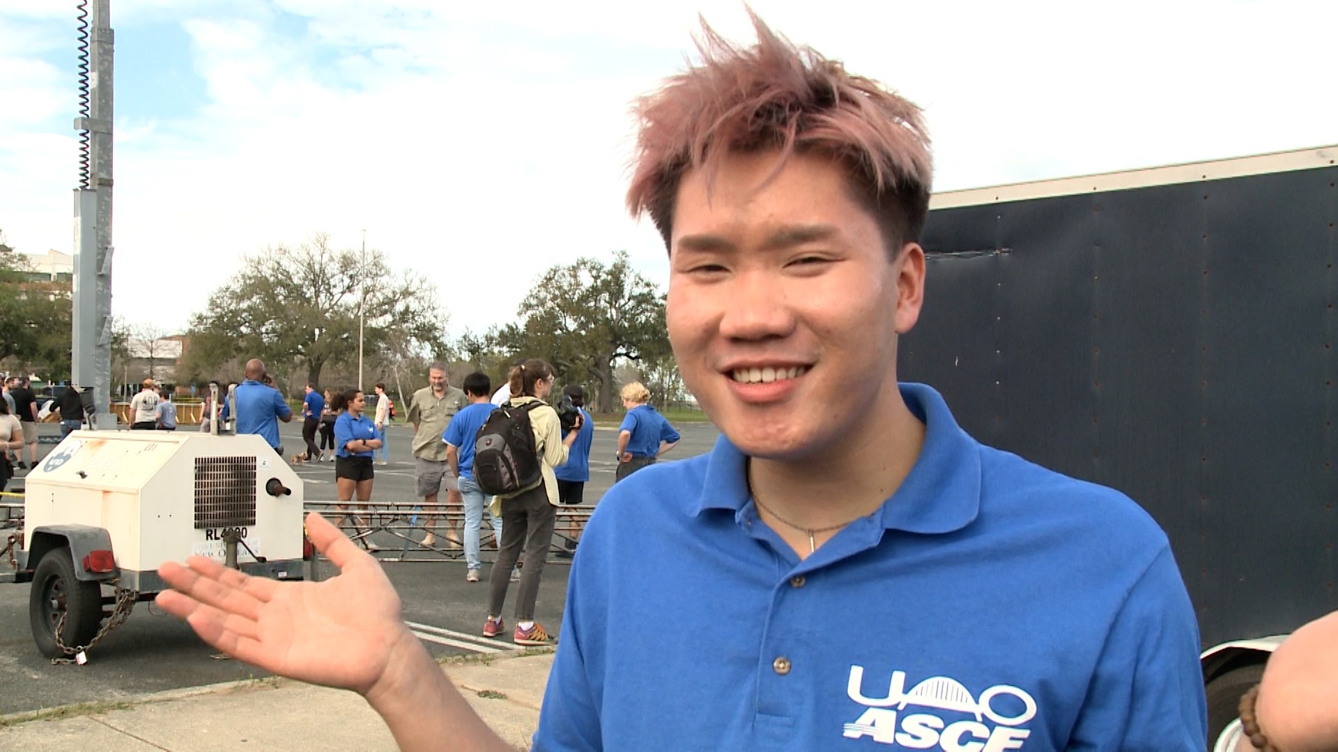 Senior Lucas Trinh is all set to captain UNO's concrete canoe for a second year at the 2024 American Society of Civil Engineers Gulf Coast Student Symposium.