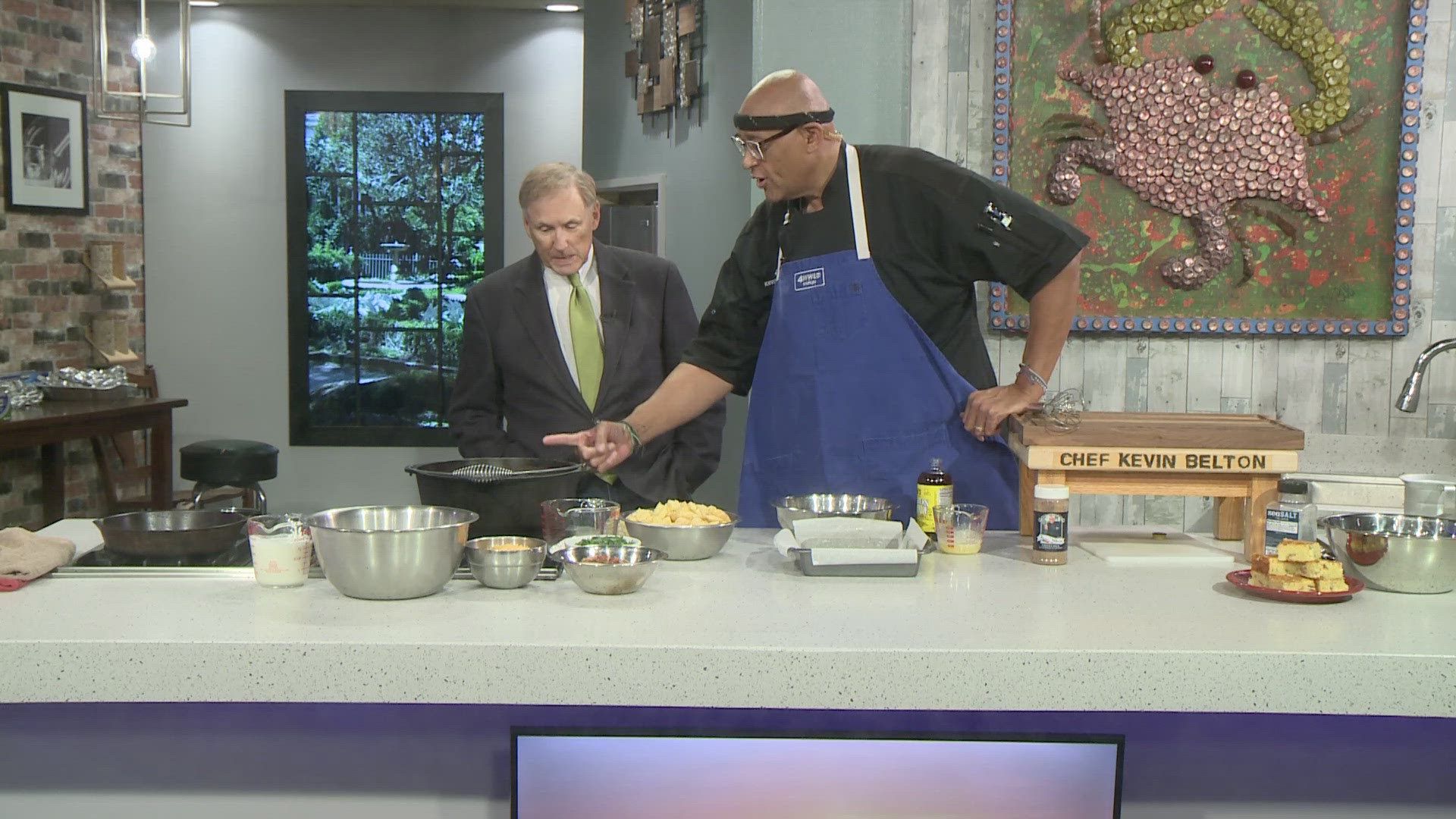 Recipe: Chef Kevin Belton's Bacon Skillet Cornbread, Potato Soup with ...