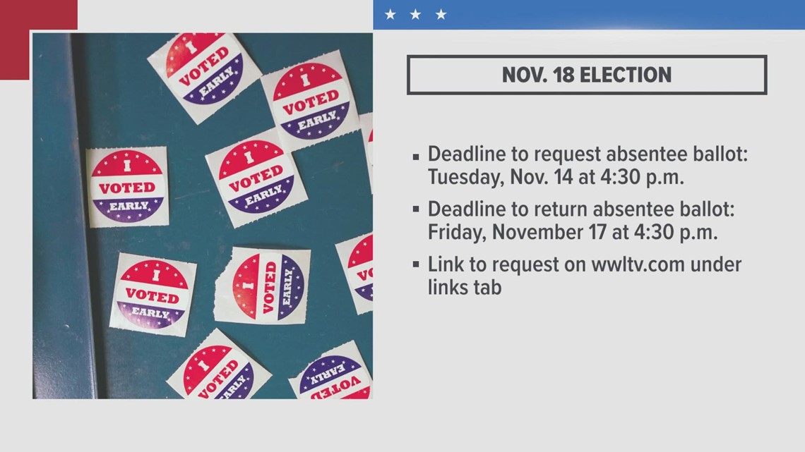 Early Voting Ends, Voters Can Request Absentee Ballot | Wwltv.com