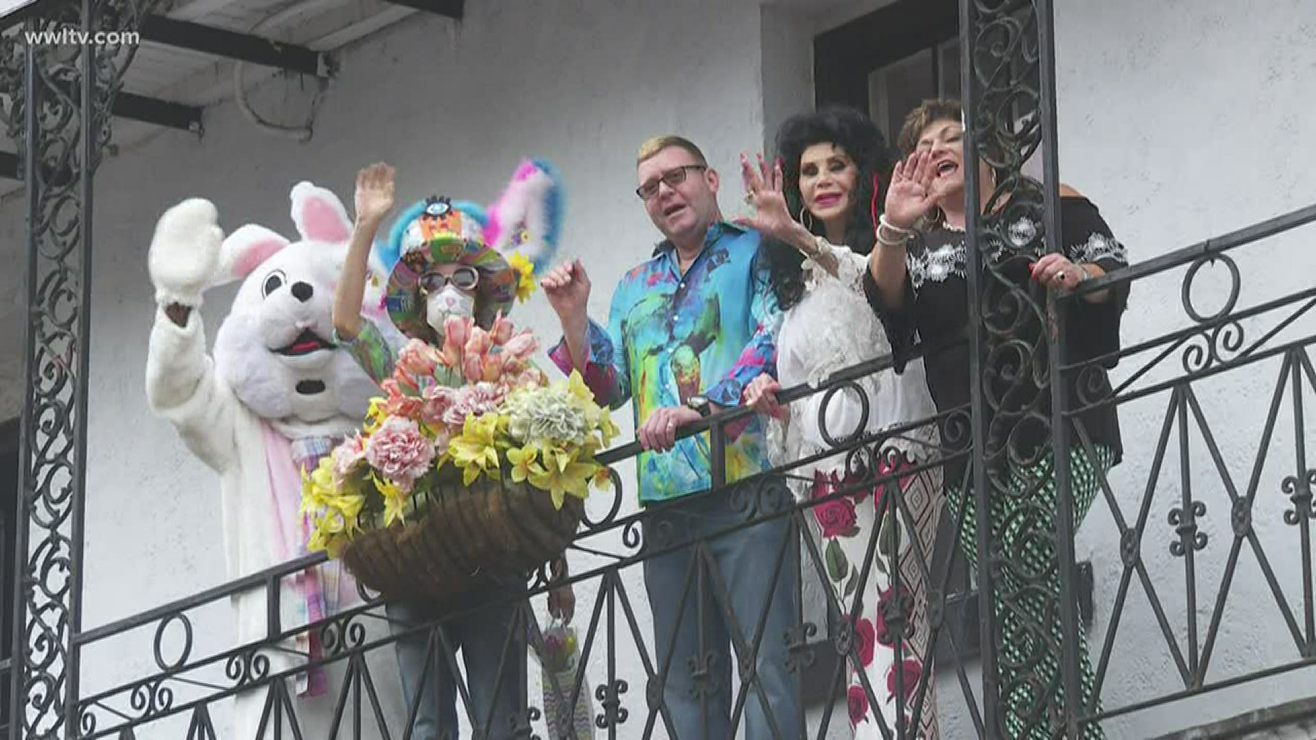 Typically, Owens hosts her own Easter Sunday parade, but it was canceled to limit the spread of the coronavirus.