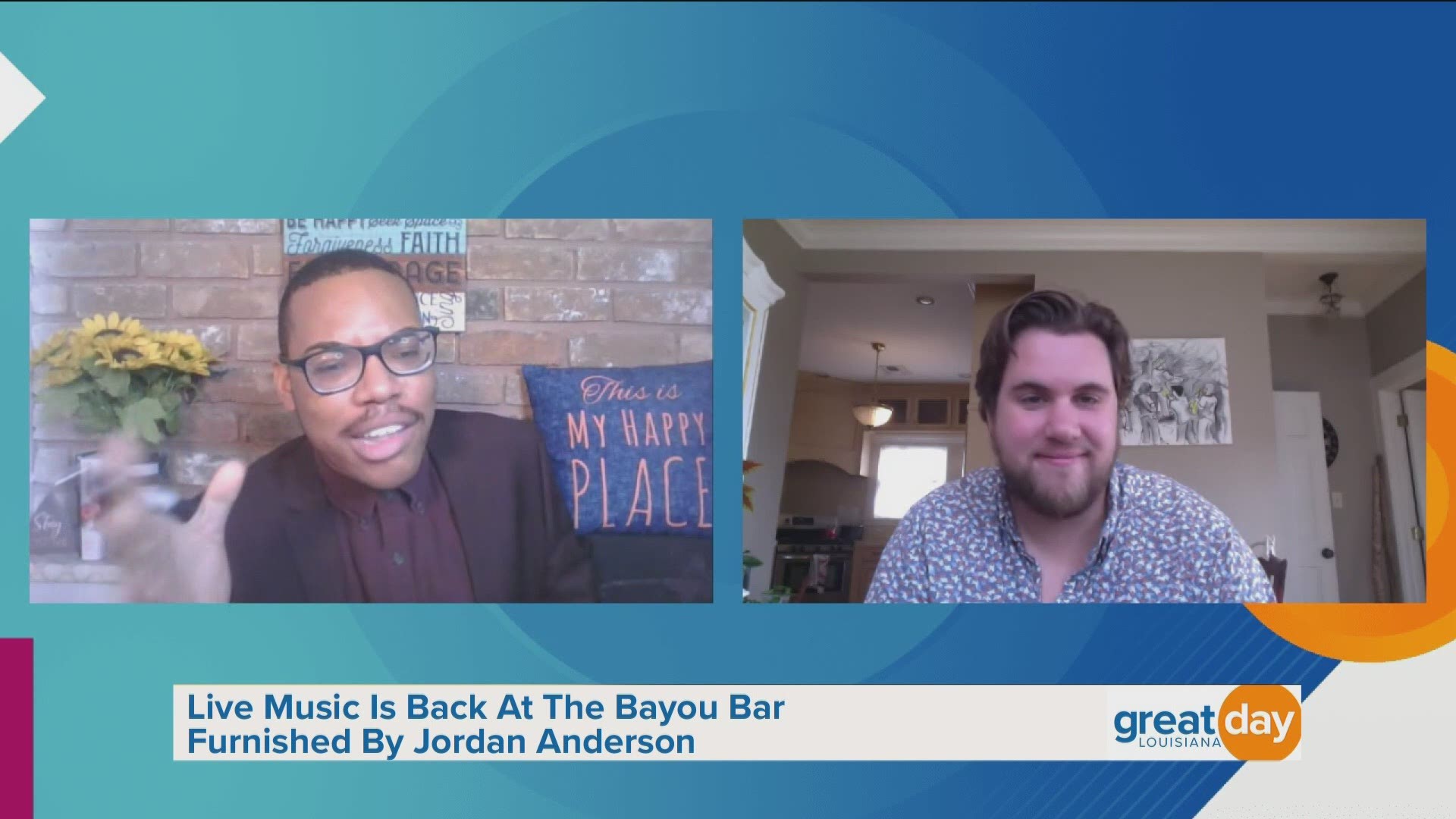Jordan Anderson of "J & the Causeways" discussed his residency at Bayou Bar and performed the song "Oh Leona."