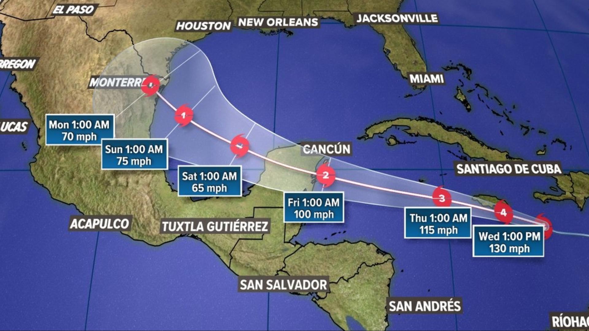 Beryl live tracker