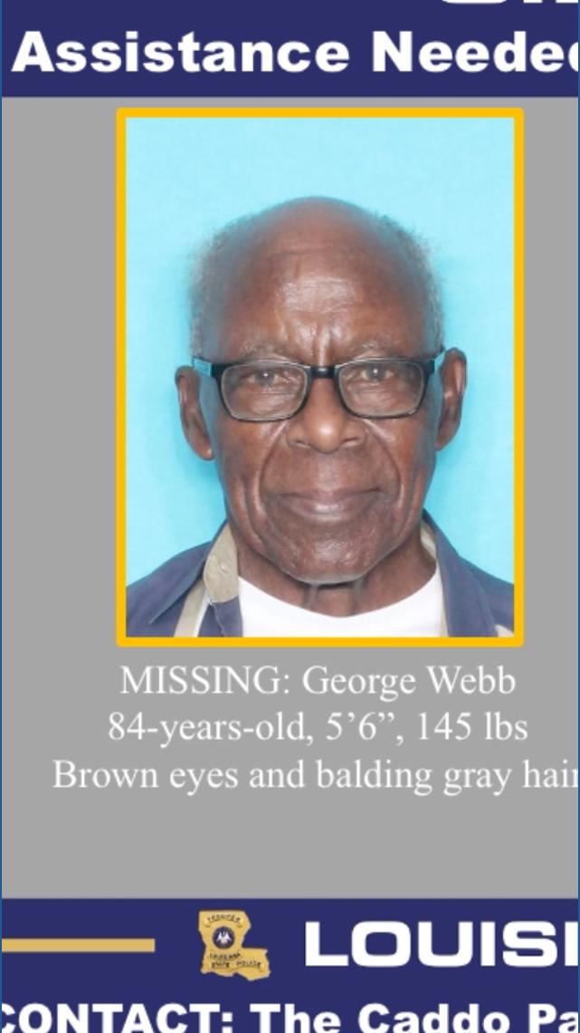 FOUND: Silver Alert cancelled for missing 84-year-old Caddo Parish man ...