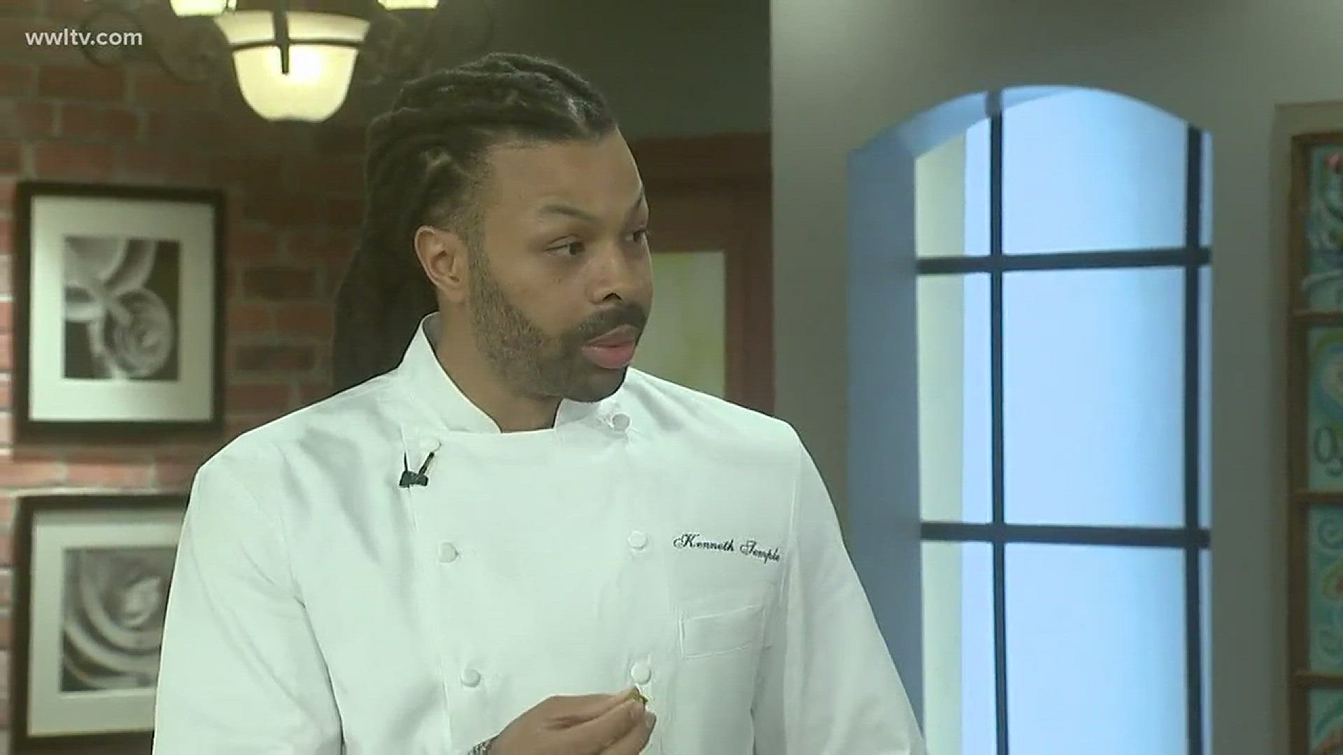 Chef Kenneth Temple's smothered okra with shrimp