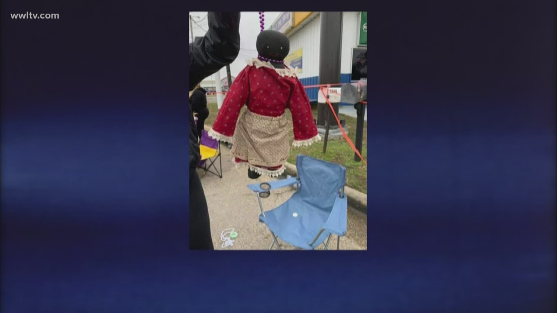 Police officials in Mississippi say a doll given to a child at a Carnival parade last month may have created controversy, but broke no city or state laws.