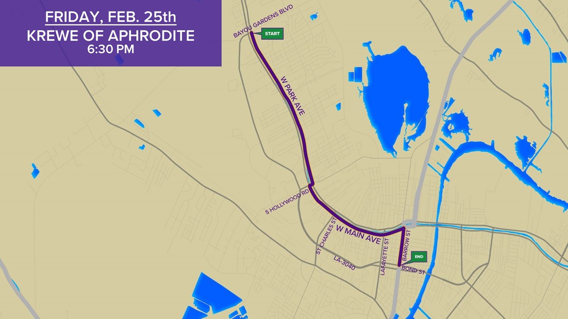 Krewe of Aphrodite 2022 parade route and start time - Vimarsana News