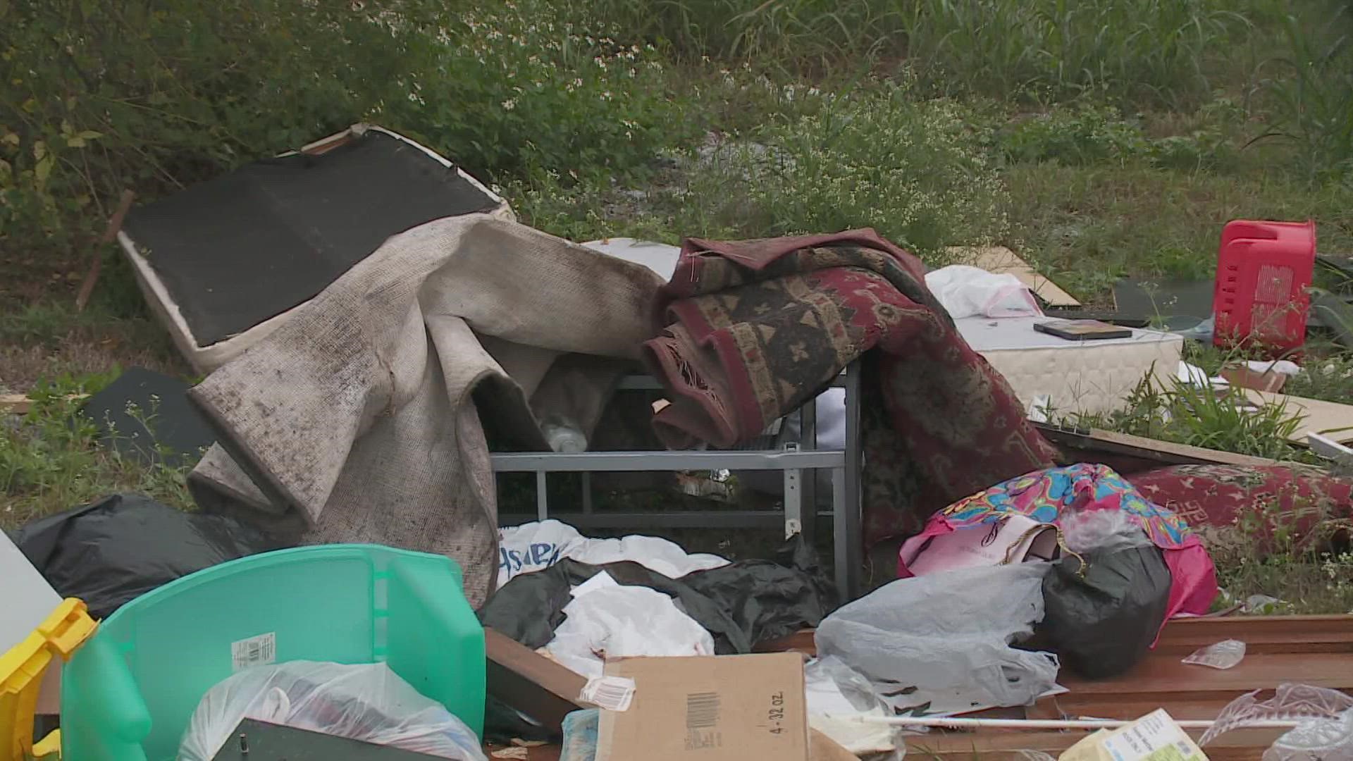 One resident says as soon as the city clears away garbage, more trash is dumped.