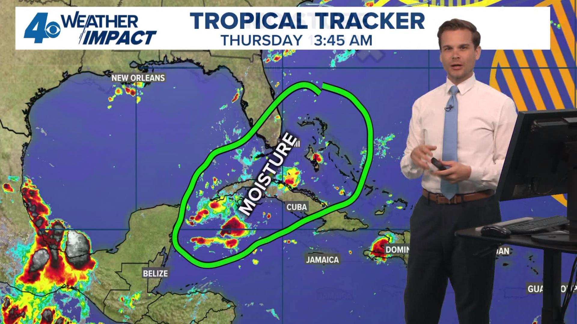 Meteorologist Payton Malone tracks three areas in the Atlantic. There are no active threats to the Gulf Coast.