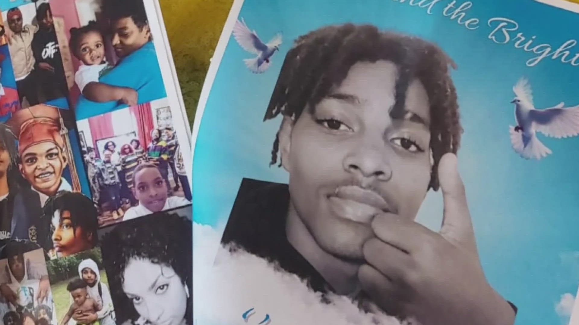 His loved ones gathered to both mourn and celebrate the young jokester’s life, two weeks after he was shot and killed near West Lake Forest Neighborhood.