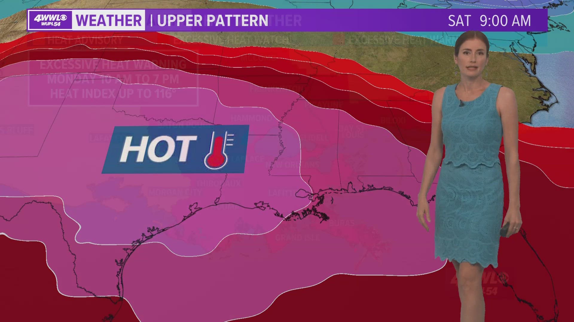 Temperatures will be at or near 100 each day this week | wwltv.com