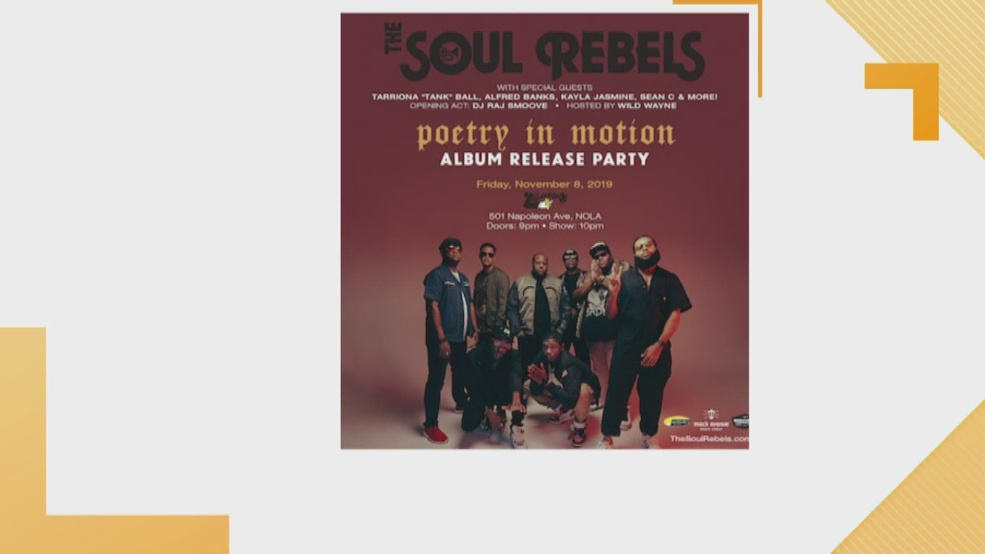 The Soul Rebels sits down with Eric to talk about  what to expect on their new album "Poetry In Motion".
