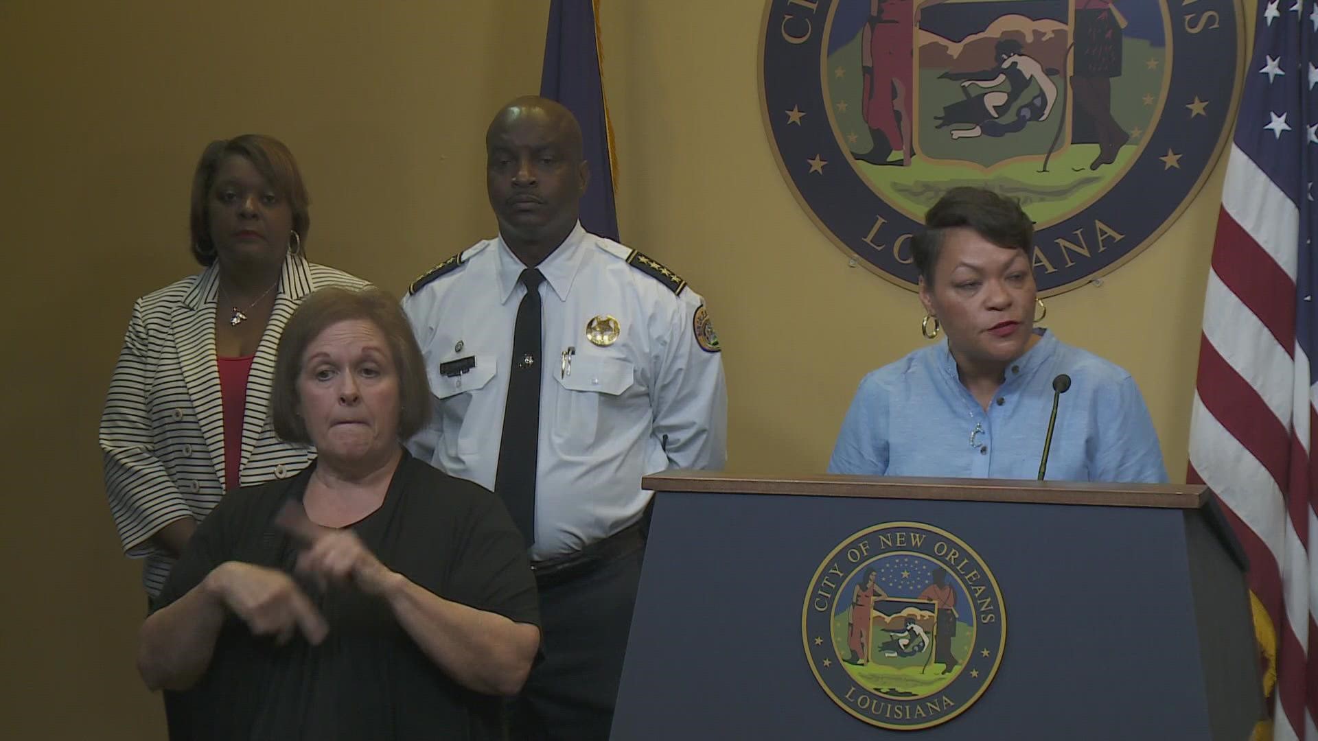 New Orleans Mayor LaToya Cantrell described the staffing situation at the department as a "crisis."