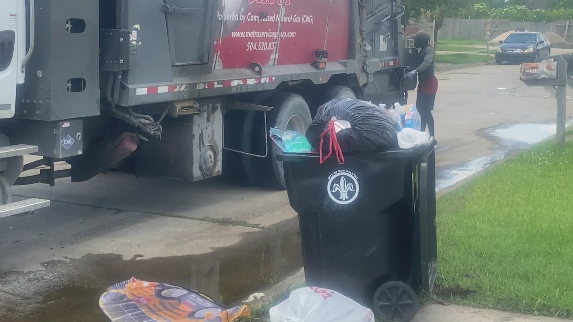 With the post-pandemic labor shortage, the garbage company is suffering with not being able to pick up trash on as scheduled.