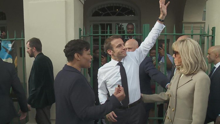 'It was an honor' | President Macron tours French Quarter