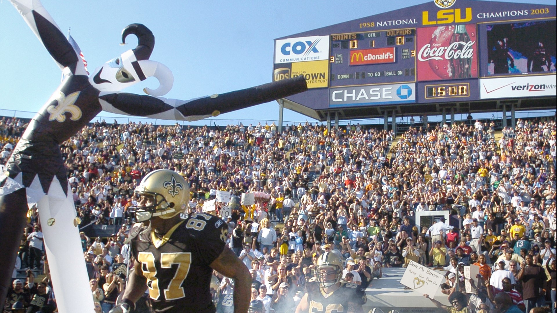 Since New Orleans hasn't budged, the Saints are looking elsewhere to bring fans back to games.