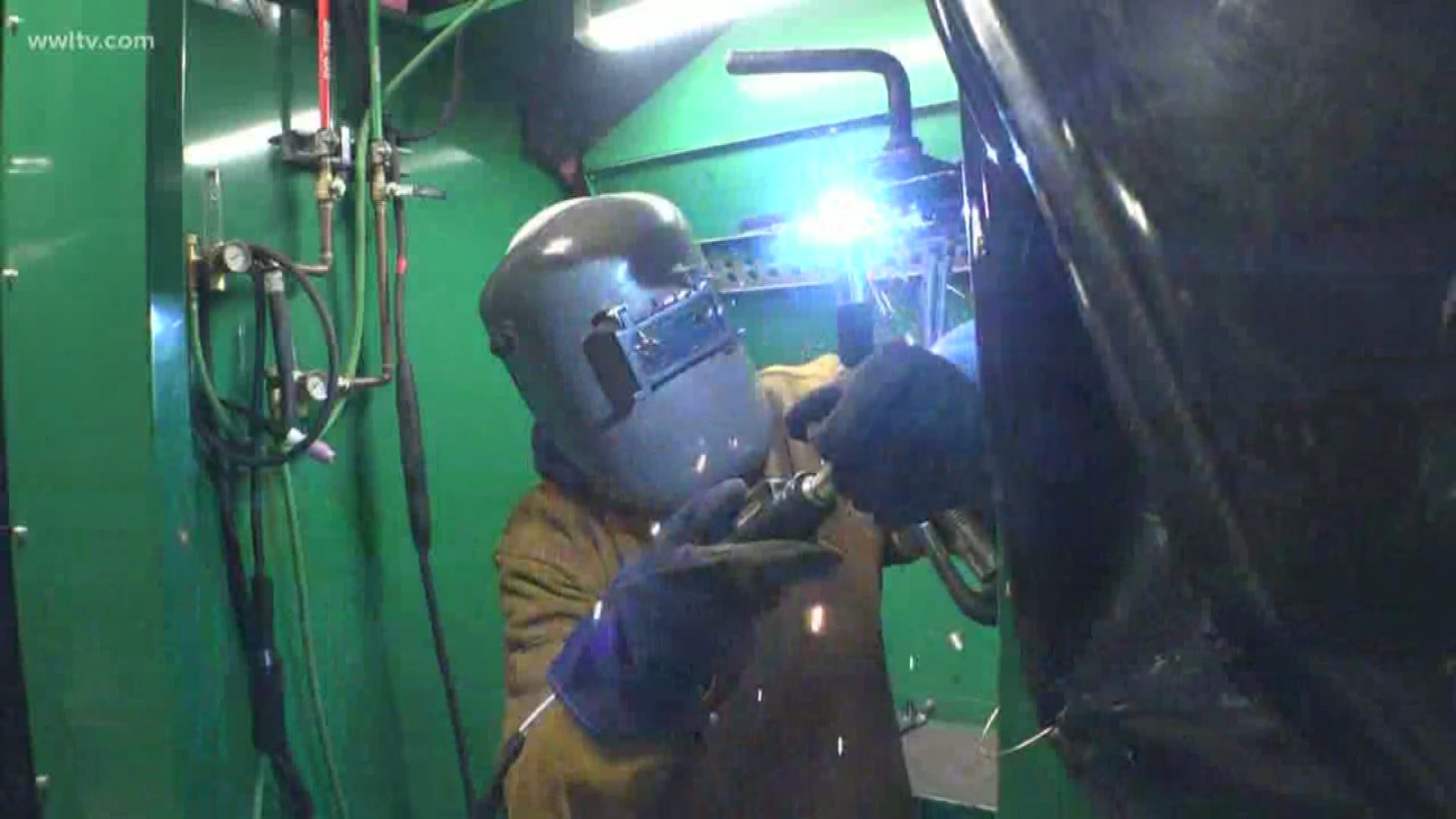 There is expected to be a shortage of some 400,000 welders as older workers retire. Delgado is offering a program in a field where you can make $30 to $40 per hour.