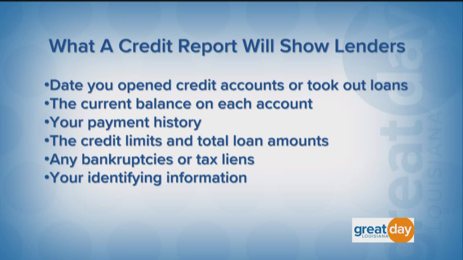 Consumer Attorney Matthew Erausquin joins us to explain what you need to know about your credit report. To order a free annual credit report go to AnnualCreditReport.com or call 1-877-322-8228.