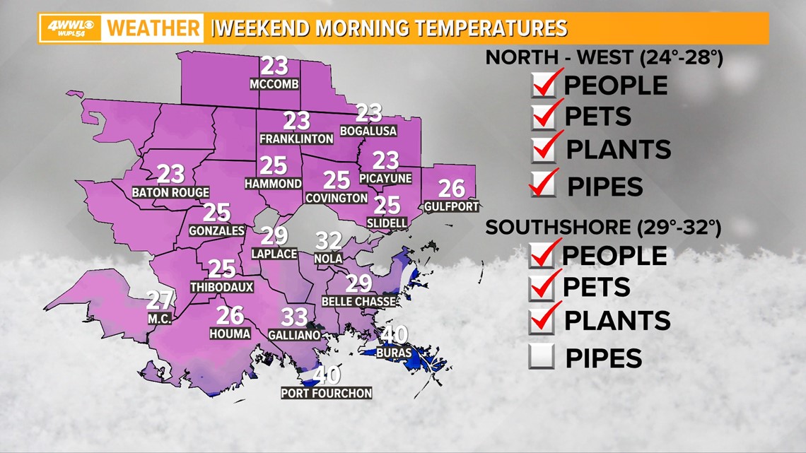 Icy winter weather for southeast Louisiana What to expect