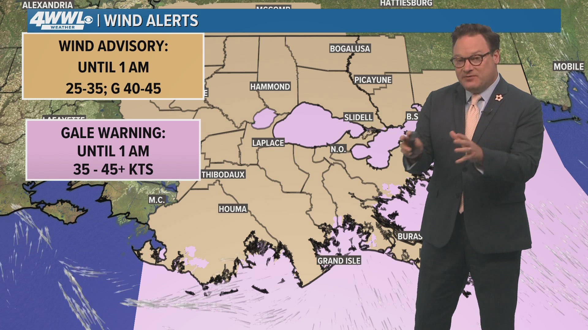 Late afternoon weather update from WWL Louisiana Chief Meteorologist Chris Franklin.